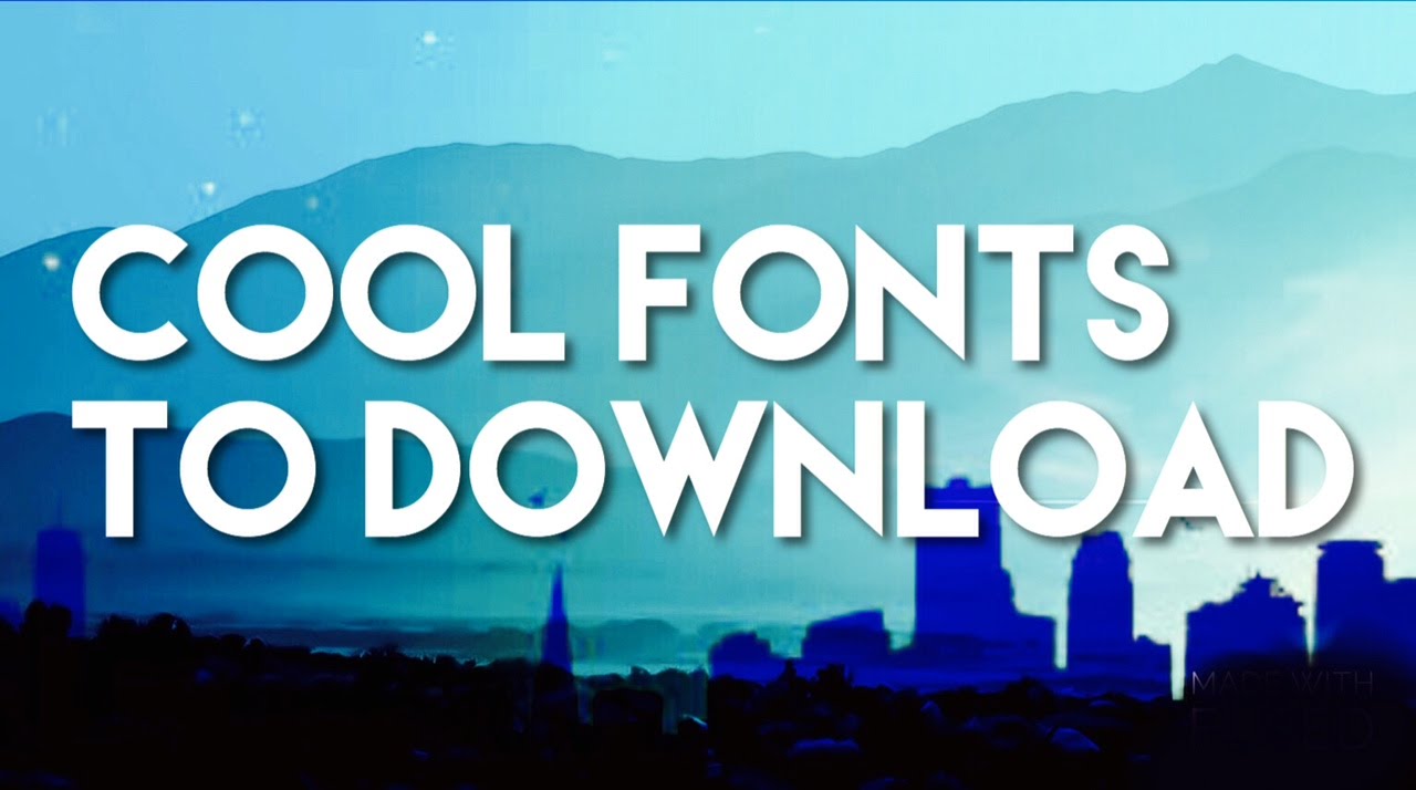 cool free fonts without downloading